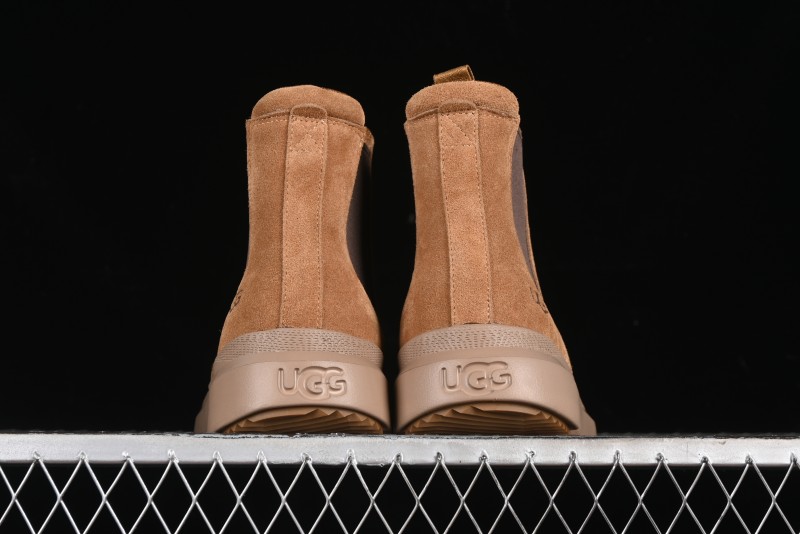 UGG Burleigh Chelsea Winter Snow Boots for Men with Lightweight Anti-Slip Sole and Genuine Wool Leather - 1152050