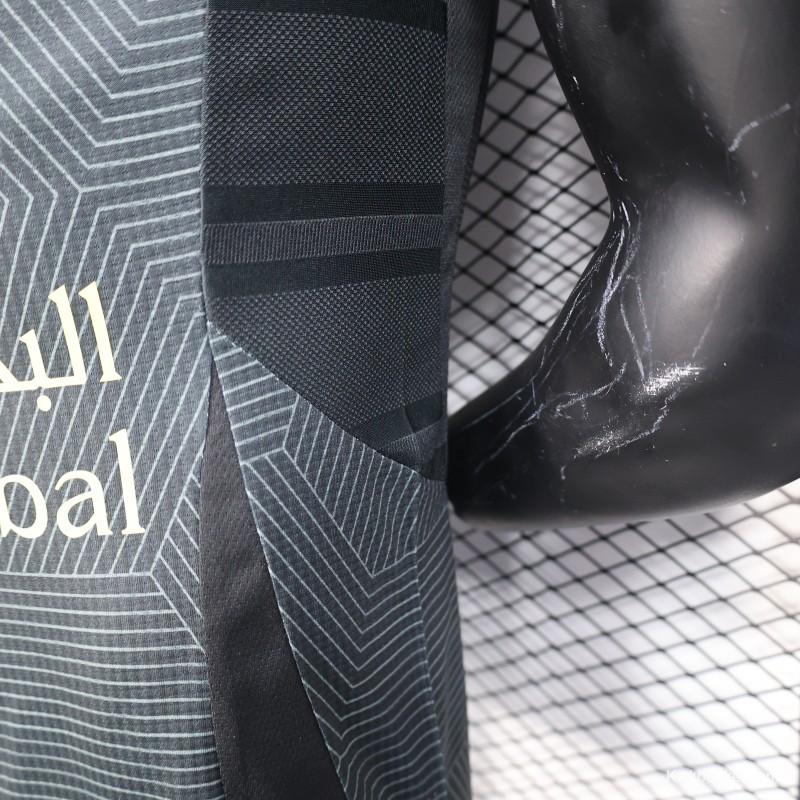 Player Version 25/26 Al-Ahli Saudi FC Black with Geometric Pattern Jersey