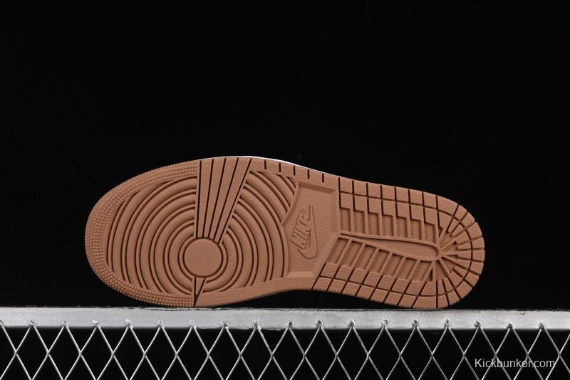 Nike Air Jordan 1 Low AJ1 White Tan Low Top Casual Sneakers - DC0774-202