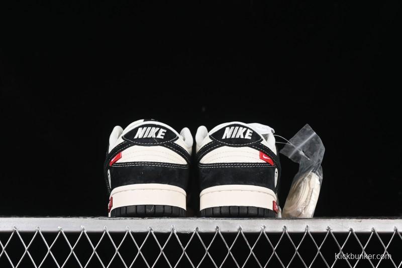 Nike SB Dunk Low Supreme x Bape Collaboration Anniversary Edition Custom Low-Top Casual Sneakers - SJ1089-018