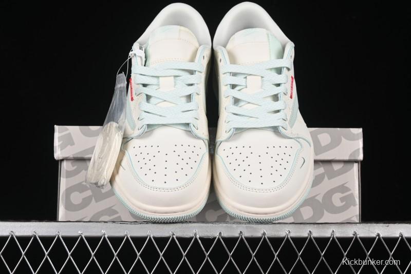 Nike Travis Scott x Fragment Design x Air Jordan 1 Low OG SP AJ1 Supreme North Face Collaboration - XZ5158-001