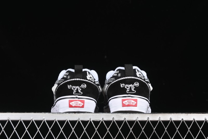 Vans HIRONO x Vans Knu Skool Bubble Mart Xiao Ye Graffiti Low-Top Casual Skate Shoes - VN0009QWFGI