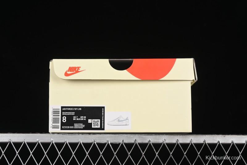 Nike Air Force 1 '07 Low Stussy Collaboration - Brushed Grey Low-Top Casual Sneakers - XZ3328-005