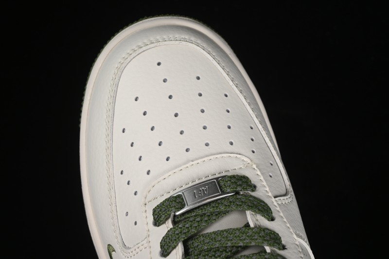Nike Air Force 1'07 Low Stussy Collaboration - White Mint Green Low-Top Casual Sneakers - XZ3328-003