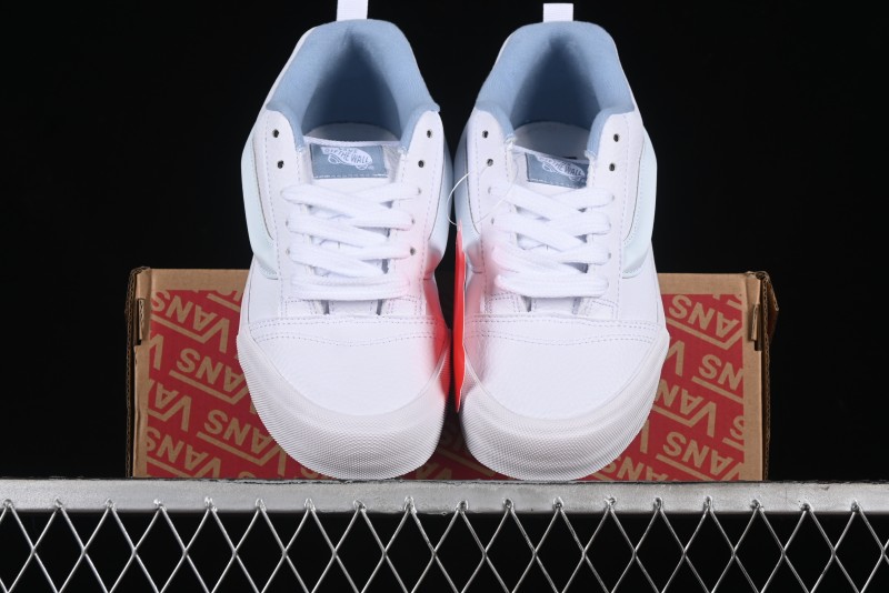 Vans Classics Knu Skool Full Grain Leather White Bread Sneakers - VN0009QCDSB
