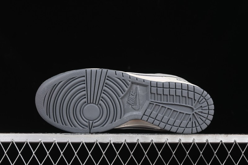 Nike SB Dunk Low Supreme Collaboration - Beige Grey Pig Anniversary High-End Custom Low-Top Casual Skate Shoes - XX2025-188