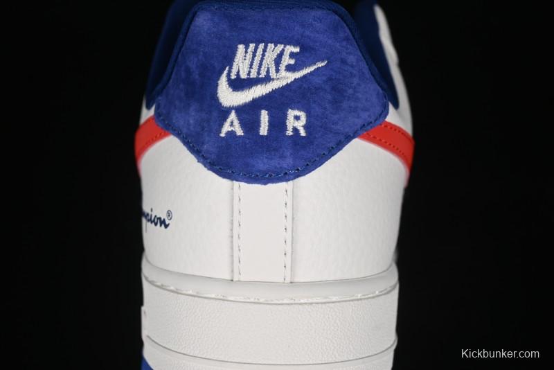 Nike Air Force 1 '07 Low Champion Collaboration - Blue White Red Low-Top Casual Sneakers - KK1988-002