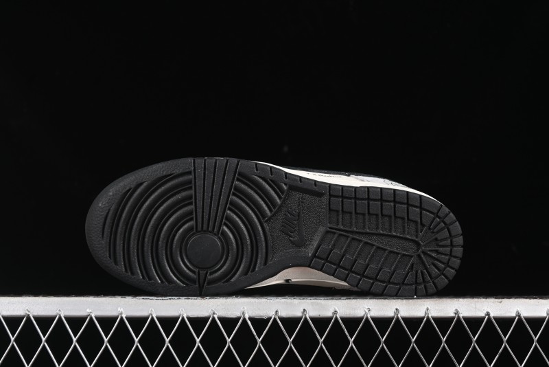 Nike SB Dunk Low KAWS Series - Grey White Black Swoosh Anniversary High-End Custom Low-Top Casual Skate Shoes - MM1089-015