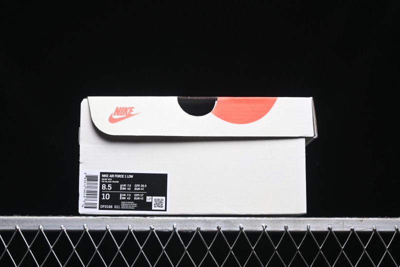 Nike Air Force 1 '07 Low Supreme Casual Sneakers in White/Red - DF0188-011
