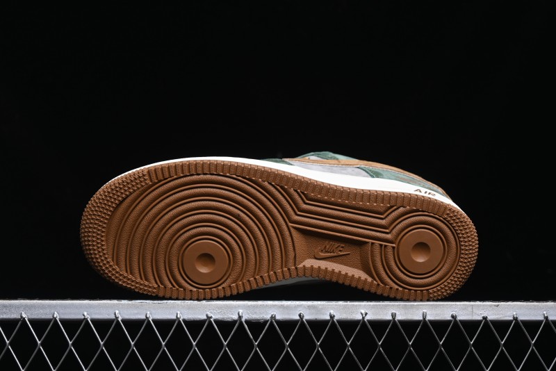 Nike Air Force 1 '07 Low UN Collaboration - Moss Green Low-Top Casual Sneakers - KK1988-022