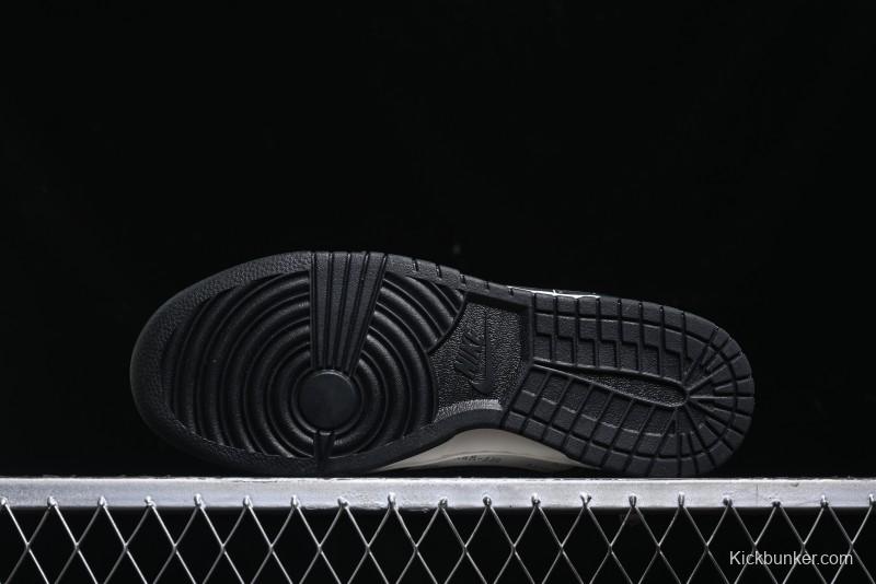 Nike SB Dunk Low Off-White Collaboration - Anniversary High-End Custom Low-Top Casual Skate Shoes - YX5066-211