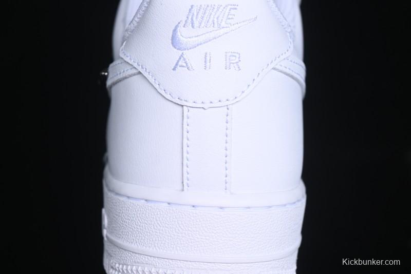 Nike Air Force 1 '07 Low Stussy Collaboration - Crystal Milk Coffee Low-Top Casual Sneakers - IF1686-101