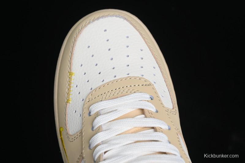 Nike Air Force 1'07 Low Gucci Collaboration White Brown Green Low-Top Casual Sneakers - KK1988-024