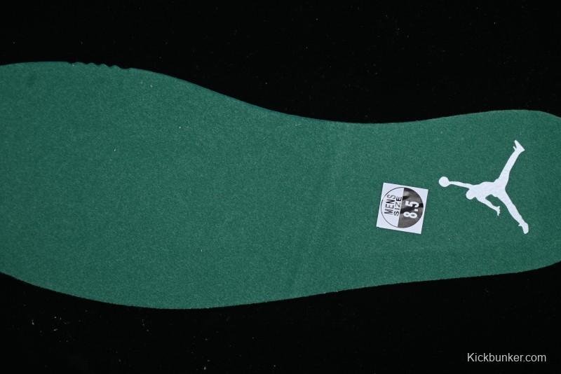 Nike Air Jordan 4 Remastered AJ4 Retro Sneakers in White Green with Gum Sole - FQ7939-103