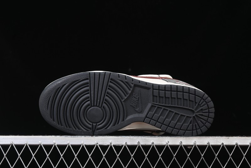 Nike SB Dunk Low Supreme Collaboration - Grey White Red Anniversary Customized Low-Top Casual Sneakers - XS1186-102