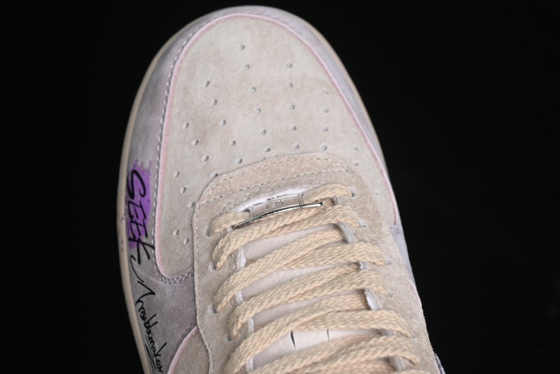 Nike Air Force 1 '07 Low Purple Taro Demon Casual Sneakers - ZB2121-301