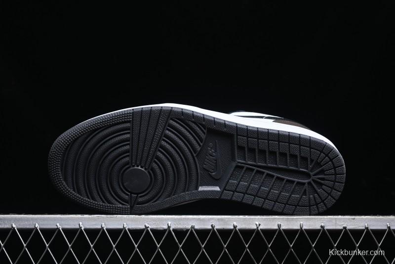 Nike Air Jordan 1 Low AJ1 Retro Casual Sneakers in Black/Brown - 553558-152