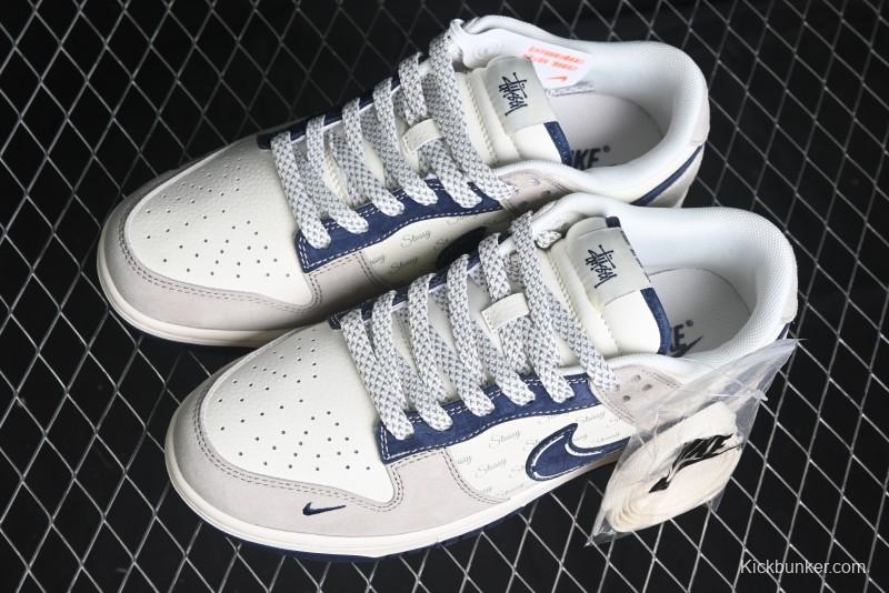 Nike SB Dunk Low Stussy Anniversary Custom Low-Top Casual Skate Shoes - FC1688-197