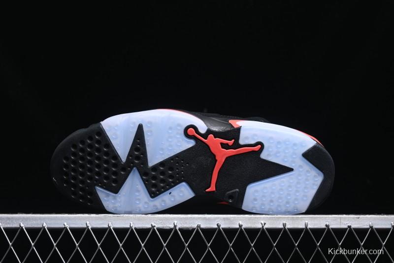 Nike Air Jordan 6 Retro Basketball Shoes with Infrared Design and 3M Reflective Details - 384664-060
