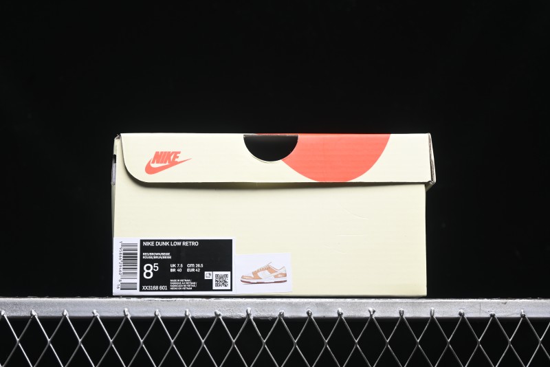 Nike SB Dunk Low Stussy Collaboration - Mummy Brown Anniversary Custom Low-Top Casual Sneakers - XX3168-601