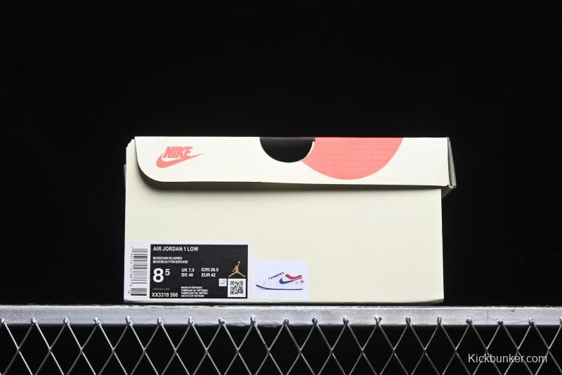 Nike Air Jordan 1 Low AJ1 Stussy Collaboration - Retro Basketball Shoes - XX3318-566
