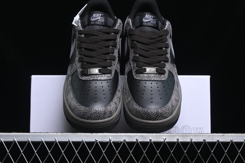 Nike Air Force 1 '07 Low Snake Year Themed Low-Top Casual Sneakers - HF2898-001