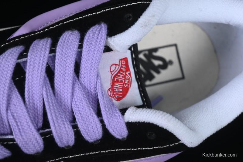 Vans Knu Skool Purple Grape Love Comfortable Fashion Slip-Resistant Wear-Resistant Low-Top Casual Skate Shoes - VN0009QC6BT1