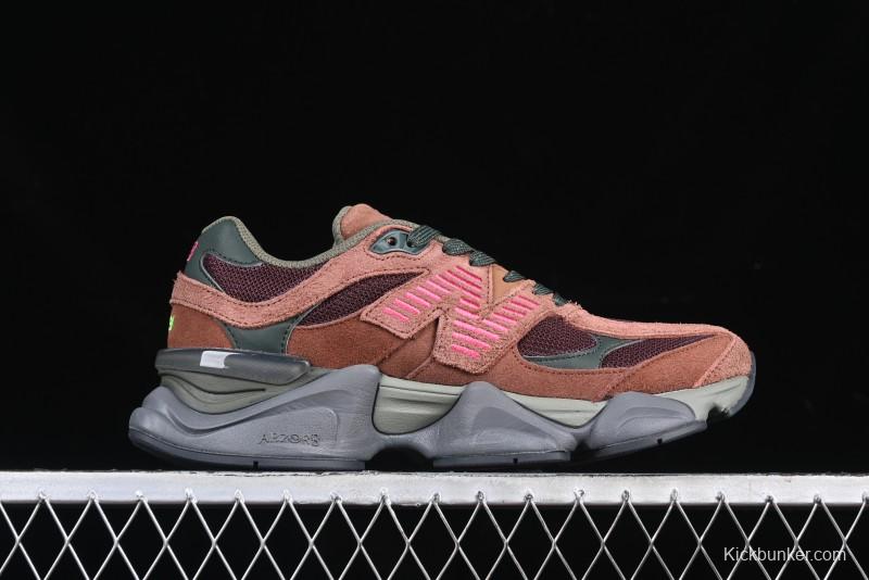 New Balance 9060 Retro Casual Running Shoes with ABZORB Cushioning Technology - U9060BUR