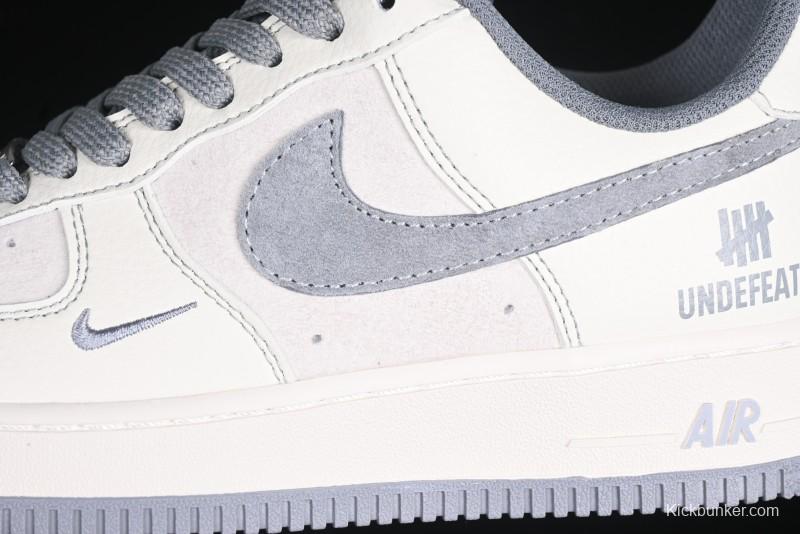 Nike Air Force 1 '07 Low UN Collaboration Pigskin Grey Stitch Low-Top Casual Sneakers - BB7518-018