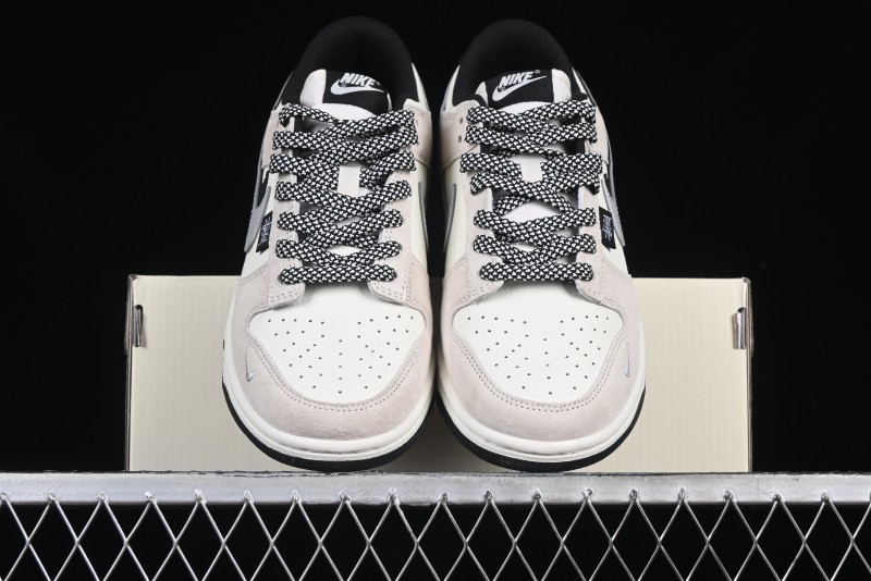 Nike SB Dunk Low Stussy Collaboration Grey Pig Suede Anniversary Custom Low-Top Casual Skate Shoes - DJ2024-061