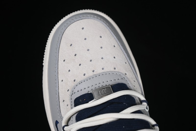 Nike Air Force 1 '07 Low The North Face Collaboration Grey Blue Lace-Up Low-Top Casual Sneakers - DM6688-024