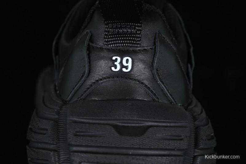 Balenciaga Monday Leather Round Toe Lace-Up Low-Top Casual Shoes - WDTSC1000