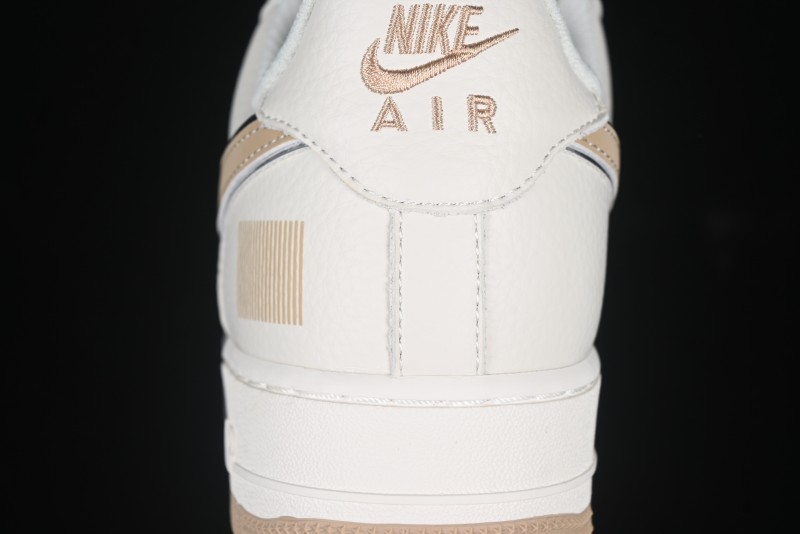 Nike Air Force 1 '07 Low QR Code Metallic Gold Star Sneakers Low-Top Casual Shoes - CU1836-965