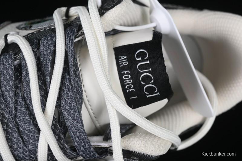 Nike Air Force 1 '07 Low Hip Hop Gucci Style Casual Sneakers - BD0077-555