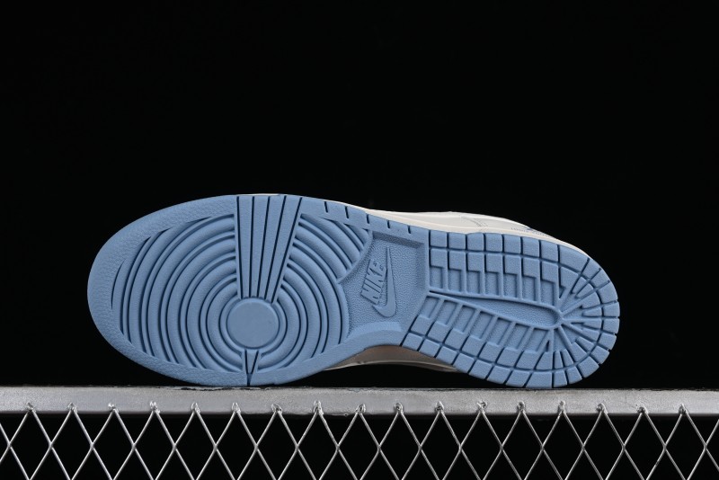 Nike SB Dunk Low LV Collaboration - Double Swoosh Beige Blue Anniversary High-End Custom Low-Top Casual Skate Shoes - XX2025-308