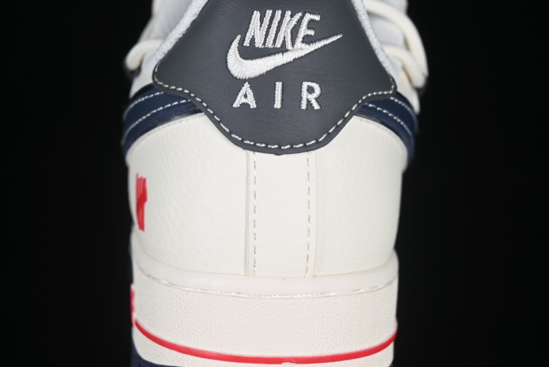 Nike Air Force 1 '07 Low UN Collaboration White Blue Lace-Up Casual Sneakers - SJ1198-103