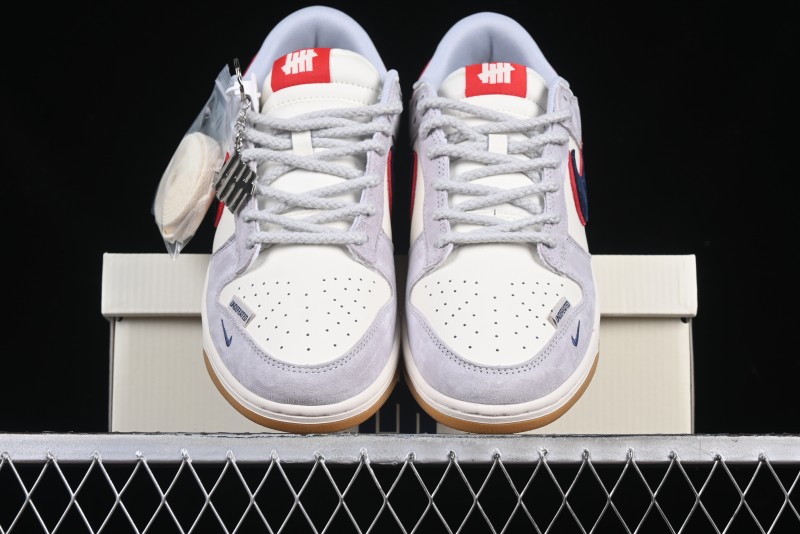 Nike SB Dunk Low UN Collaboration Anniversary Edition Custom Lifestyle Sneakers with Black Swoosh and Gum Sole - DM6868-032