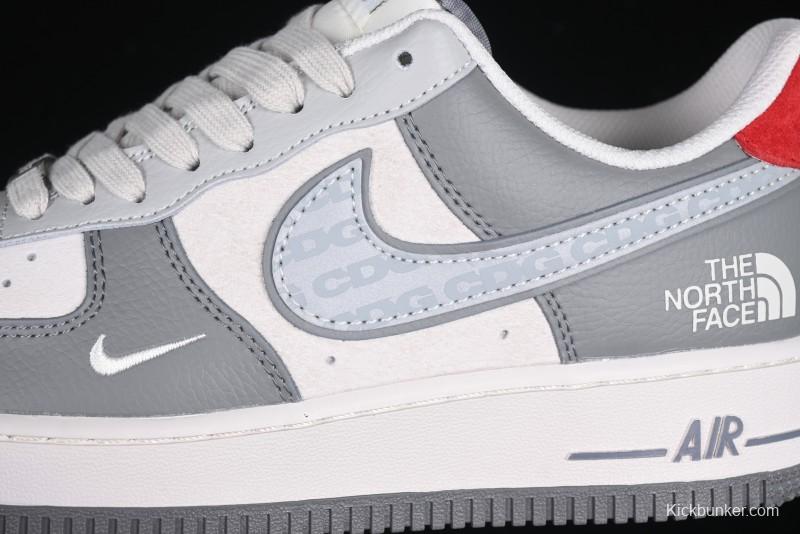 Nike Air Force 1 '07 Low The North Face x CDG Light Grey Casual Sneakers - DM6688-050