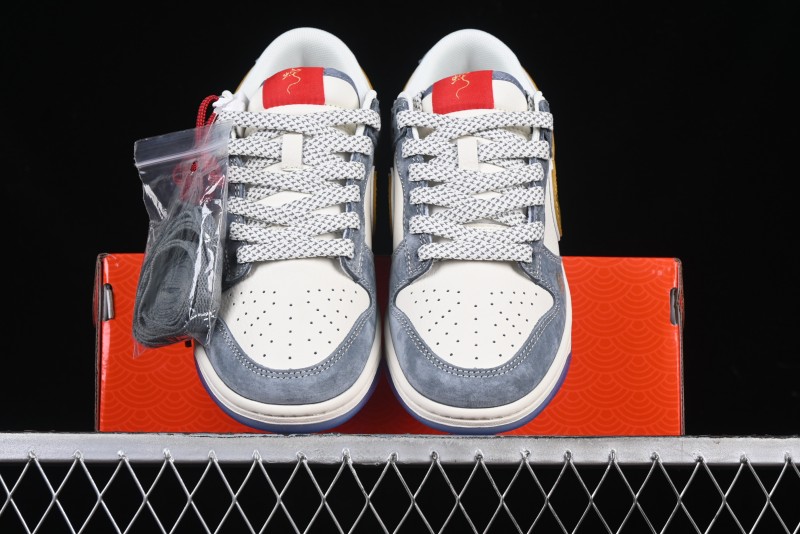 Nike SB Dunk Low Year of the Snake Limited Edition - Gold Snake Anniversary Custom Low-Top Casual Sneakers - XX3168-116