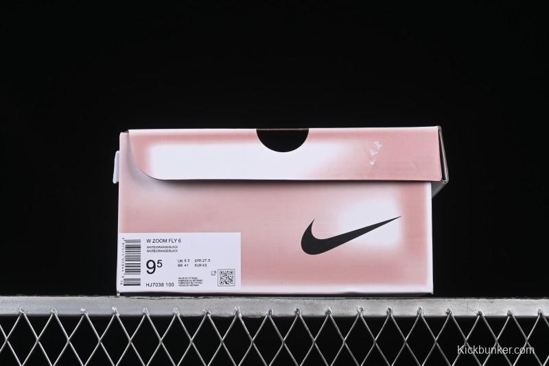 Nike Zoom Fly 6 Running Shoes with Flyknit and React Technology for Lightweight Responsive Cushioning - HJ7038-100