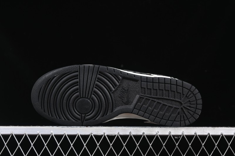 Nike SB Dunk Low Lightning Collaboration Daisy White Swoosh Anniversary Custom Low-Top Casual Skate Shoes - DJ2024-073
