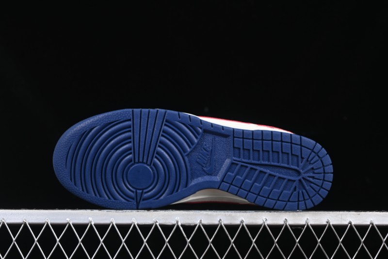 Nike SB Dunk Low Edison Chen Collaboration Blue Red Swoosh Anniversary Custom Low-Top Casual Skate Shoes - DJ2024-099