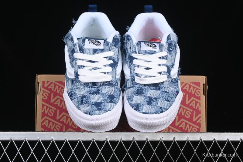 Vans Knu Skool Washed Tie-Dye Low-Top Casual Skate Shoes - VN000CS0239