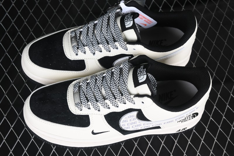 Nike Air Force 1 '07 Low The North Face x CDG Black White Casual Sneakers - BB7518-013