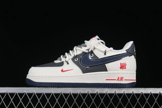 Nike Air Force 1 '07 Low UN Collaboration White Blue Lace-Up Casual Sneakers - SJ1198-103