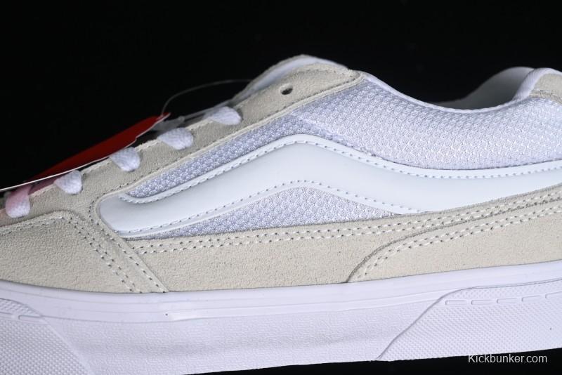 Vans Caldrone Chunky Retro Sneakers in White with Enhanced Cushioning - VN0007P9WHT