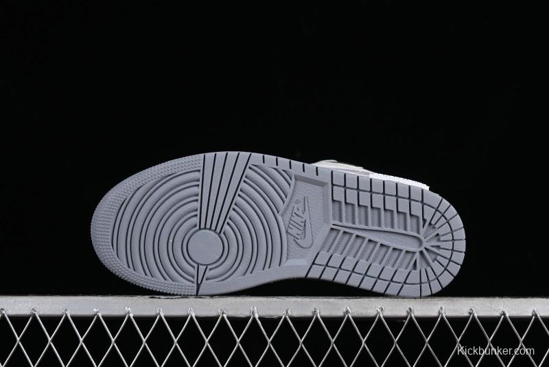 Nike Air Jordan 1 Low AJ1 Retro Basketball Shoes with Panda Mischief Modern Floral Design - 553560-053