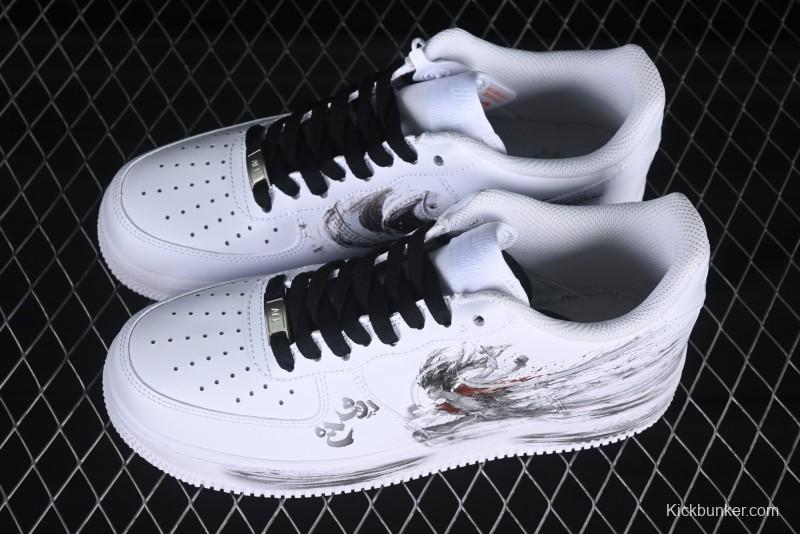 Nike Air Force 1 '07 Low Casual Sneakers with Chinese Ink Painting Design - ZH0316-062