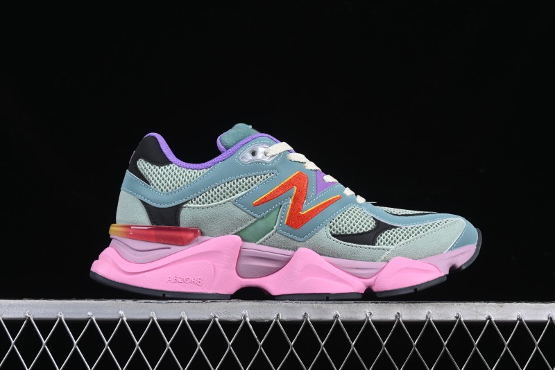 New Balance 9060 Retro Casual Running Sneakers with ABZORB Cushioning Technology - U9060WRB