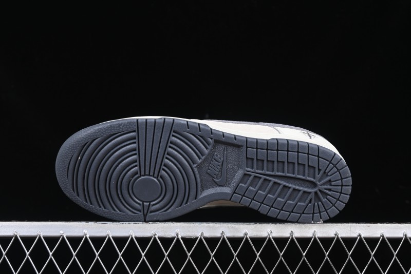 Nike SB Dunk Low Chrome Hearts Collaboration Cross Print Grey Swoosh Anniversary Custom Low-Top Casual Sneakers - DJ2024-064